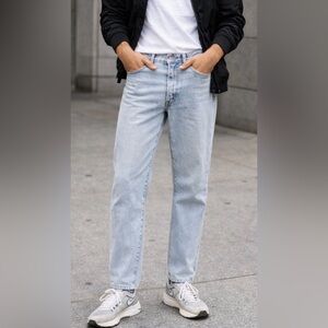 Vintage 90s Edwin London Slim Jeans |‎ Made in Japan | Light Wash Denim Unisex